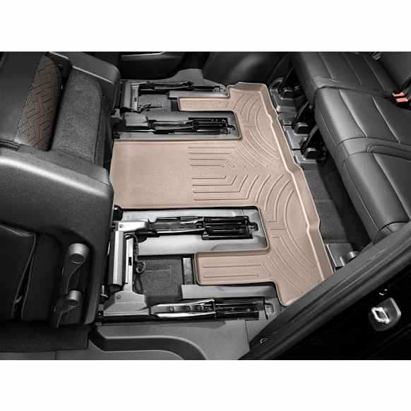 2021 GMC Yukon - FloorLiner Series, Tan, Third Row, Molded Floor Liner, Sport Utility, Bucket Seating, High-Density Tri-Extruded (HDTE)