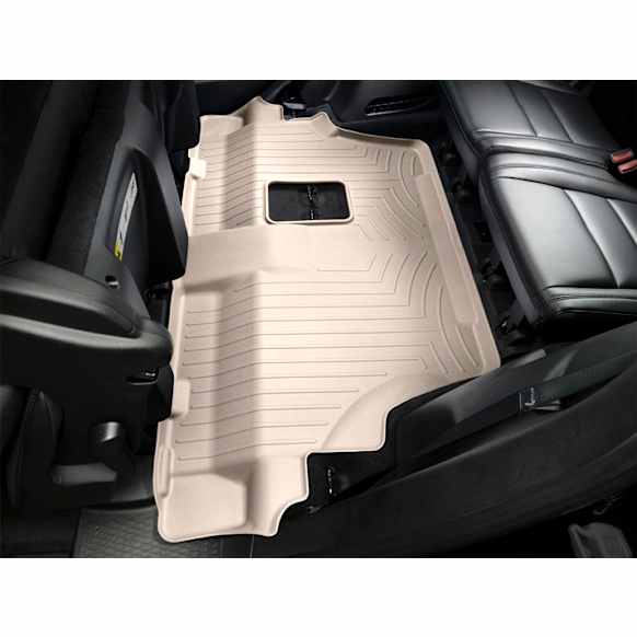 2022 GMC Yukon - FloorLiner Series, Tan, Third Row, Molded Floor Liner, Sport Utility, With Bench Seating, High-Density Tri-Extruded (HDTE)