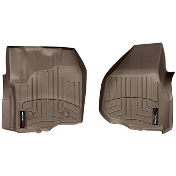 454331 Front Row FloorLiner Series Molded Floor Liner, Tan Made of Rubberized Thermoplastic Polyolefins