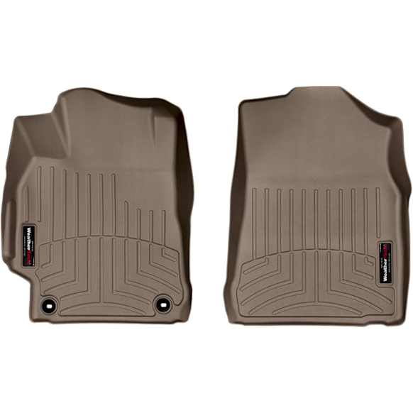 457881 Front FloorLiner Series Molded Floor Liner, Tan Made of Rubberized Thermoplastic Polyolefins