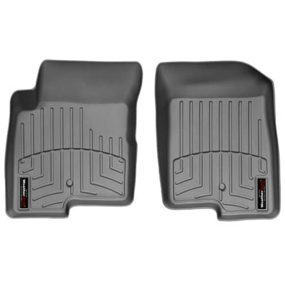460861 Front Row FloorLiner Series Molded Floor Liner, Gray Made of Rubberized Thermoplastic Polyolefins