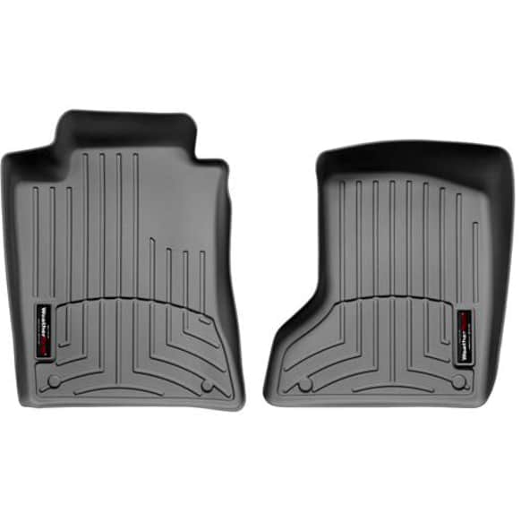 460881 Front Row FloorLiner Series Molded Floor Liner, Gray Made of Rubberized Thermoplastic Polyolefins