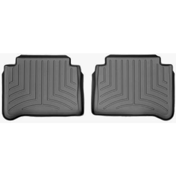 460882 Second Row FloorLiner Series Molded Floor Liner, Gray Made of Rubberized Thermoplastic Polyolefins