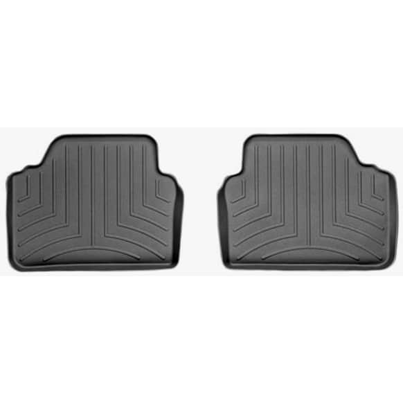 461462 Second Row FloorLiner Series Molded Floor Liner, Gray Made of Rubberized Thermoplastic Polyolefins
