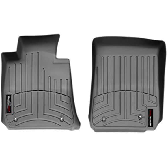 461581 Front Row FloorLiner Series Molded Floor Liner, Gray Made of Rubberized Thermoplastic Polyolefins