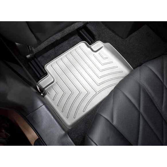 461722 Second Row FloorLiner Series Molded Floor Liner, Gray Made of Rubberized Thermoplastic Polyolefins