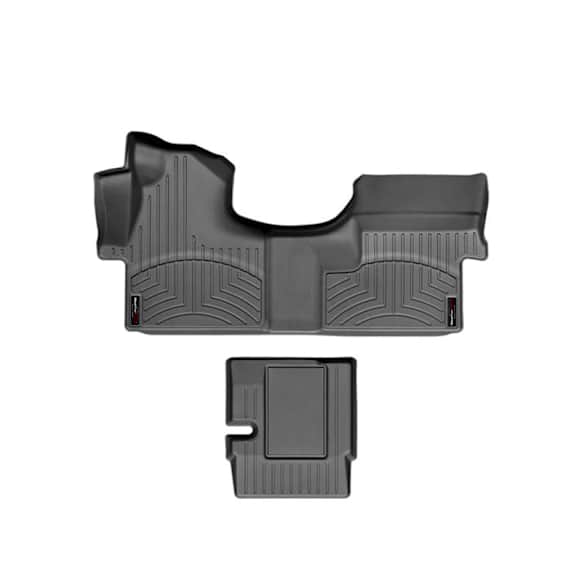 46249-1-2 Front and Rear All-weather Series Molded Floor Liner, Gray Made of Rubberized Thermoplastic Elastomer