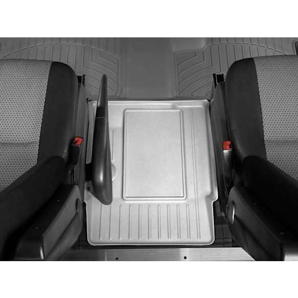462492 Rear FloorLiner Series Molded Floor Liner, Gray High-Density Tri-Extruded (HDTE)