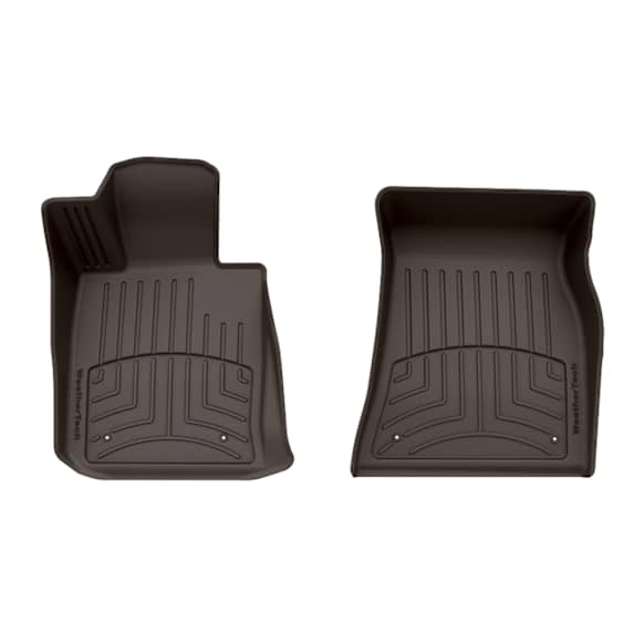 2021 BMW 330i - Cocoa, Front Row, Molded Floor Liner, Sedan, Made of Rubberized Thermoplastic Elastomer
