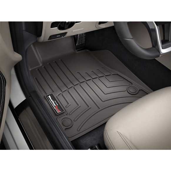 2017 Ford Mustang - FloorLiner Series, Cocoa, Front Row, Molded Floor Liner, High-Density Tri-Extruded (HDTE)