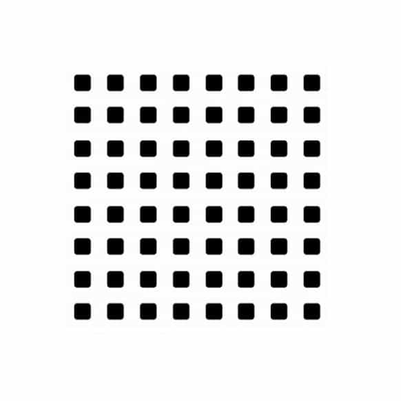 51T1212 WH-BK Floor Tile - White/Black, Universal