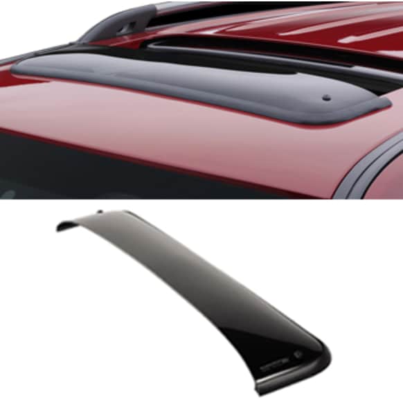 89066 Sunroof Wind Deflector Series Direct Fit Smoked Acrylic Roof Air Deflector, Sold Individually