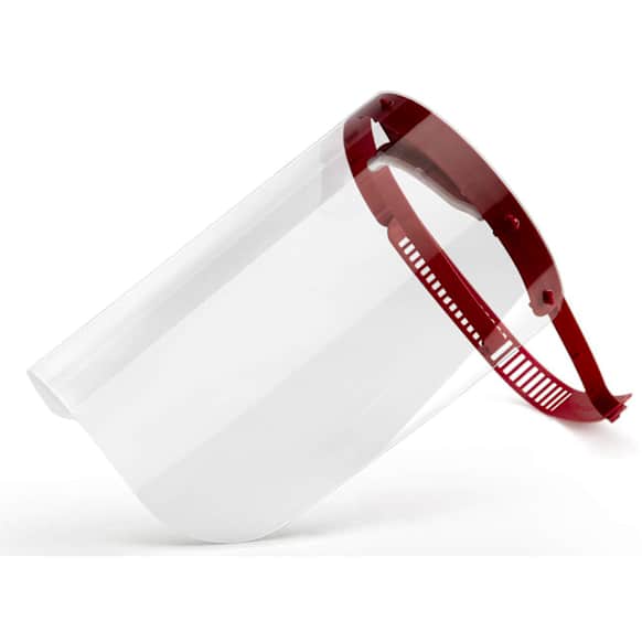 8AFS60RD01 Universal Helmet Face Shield, 60 pieces