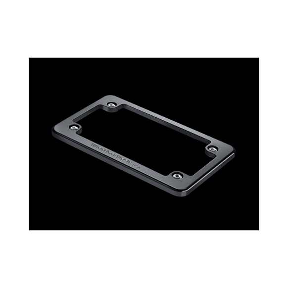 8AMPF1 Motorcycle Billet Plate Frames - Satin Black, Aluminum, Sold individually