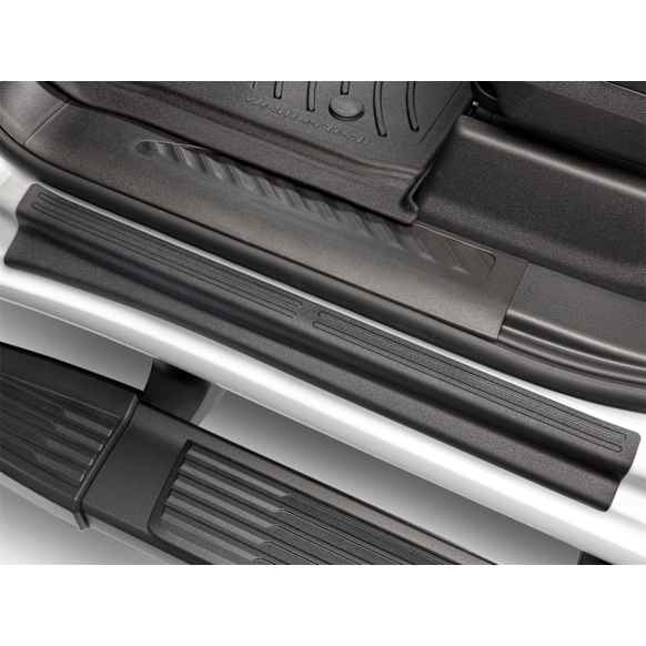 ST015K2 Door Sill Protector - Black, Plastic, Direct Fit, Set of 4