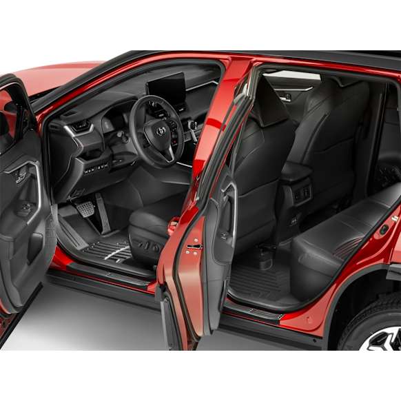 ST021K1 Door Sill Protector - Black, Plastic, Direct Fit, Set of 4