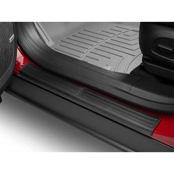 ST043K1 Door Sill Protector - Black, Plastic, Direct Fit, Set of 4