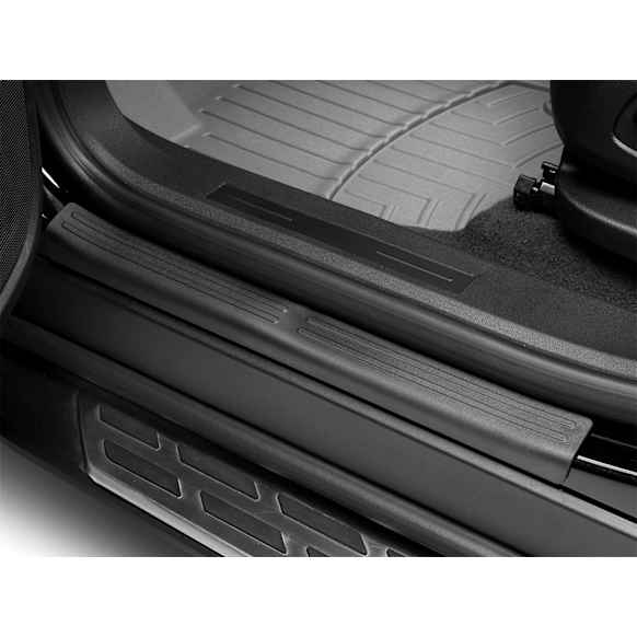 ST064K1 SillProtector Series Door Sill Protector - Black, Plastic, Custom Fit, Set of 4