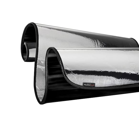 TS1538 Sun Shade - Silver/Black, Reflective/Absorbent Film, Direct Fit, Sold Individually