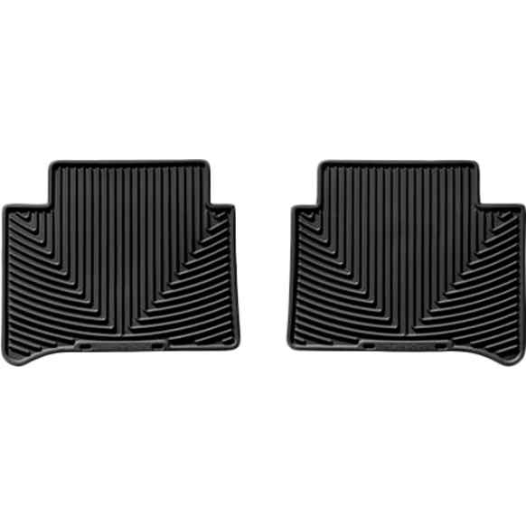 W105 Second Row All-weather Series Flat Floor Mat, Black Made of Rubberized Thermoplastic Elastomer