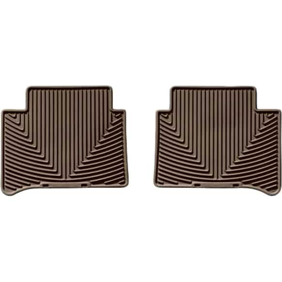 W105TN Second Row All-weather Series Flat Floor Mat, Tan Made of Rubberized Thermoplastic Elastomer