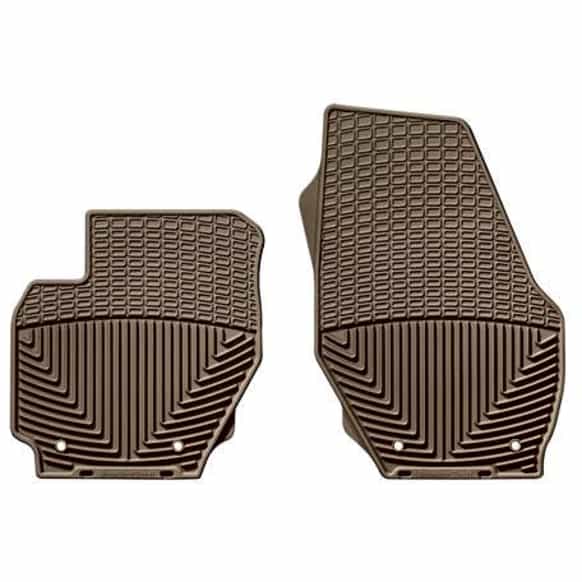 W169TN Front Row All-weather Series Flat Floor Mat, Tan Made of Rubberized Thermoplastic Elastomer