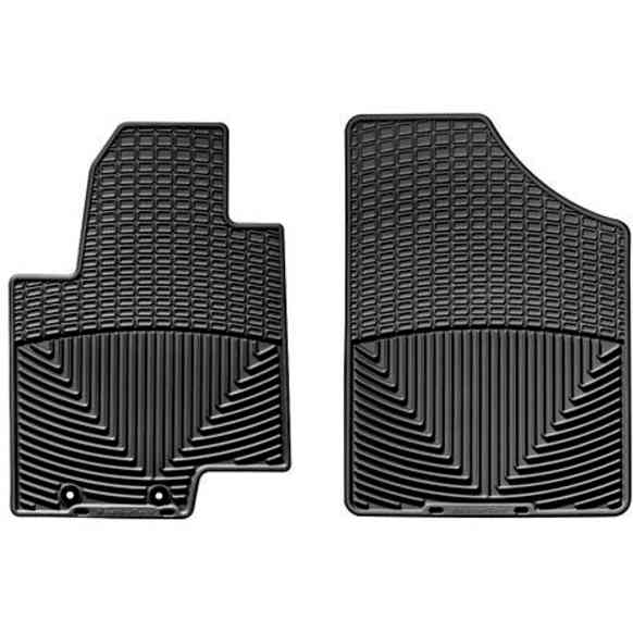 W173 Front Row All-weather Series Flat Floor Mat, Black Made of Rubberized Thermoplastic Elastomer