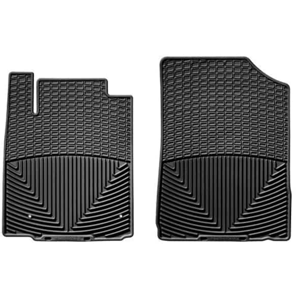 W174 Front Row All-weather Series Flat Floor Mat, Black Made of Rubberized Thermoplastic Elastomer