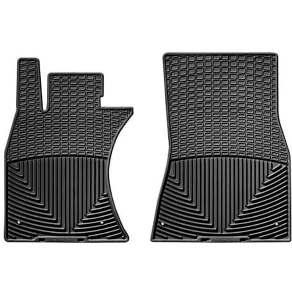 W181 Front Row All-weather Series Flat Floor Mat, Black Made of Rubberized Thermoplastic Elastomer