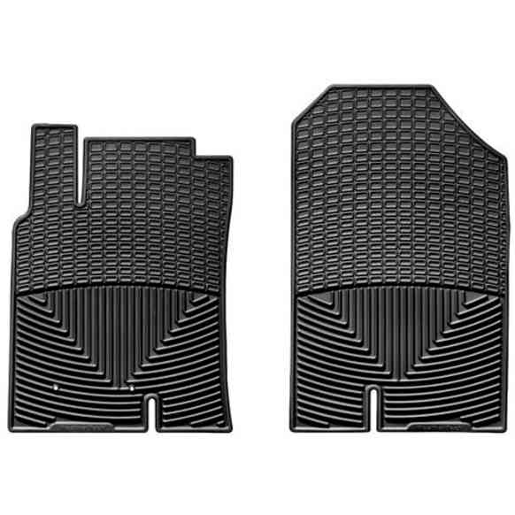 W199 Front Row All-weather Series Flat Floor Mat, Black Made of Rubberized Thermoplastic Elastomer