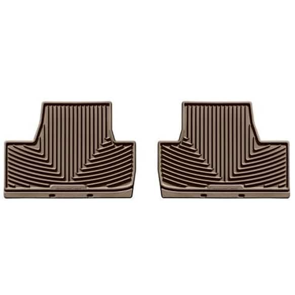 W200TN Rear All-weather Series Flat Floor Mat, Tan Made of Rubberized Thermoplastic Elastomer