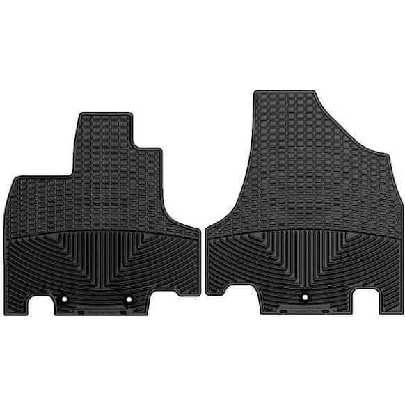 2014 Honda Odyssey - All-weather Series, Black, Front Row, Flat Floor Mat, Mini Passenger Van, Made of Rubberized Thermoplastic Elastomer