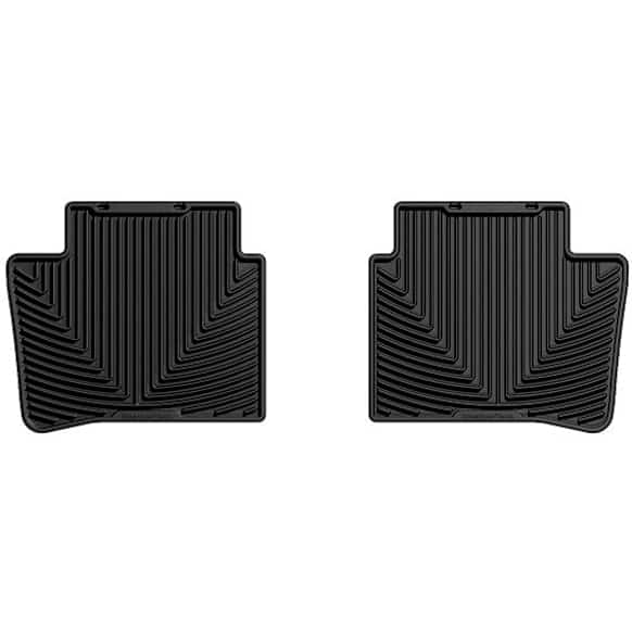 W215 Second Row All-weather Series Flat Floor Mat, Black Made of Rubberized Thermoplastic Elastomer