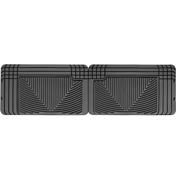 W25GR Rear All-weather Series Flat Floor Mat, Gray Made of Rubberized Thermoplastic Elastomer
