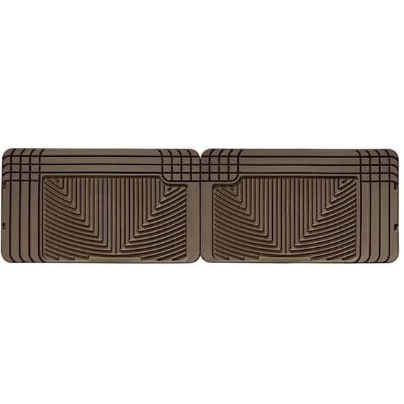 W25TN Second Row All-weather Series Flat Floor Mat, Tan Made of Rubberized Thermoplastic Elastomer