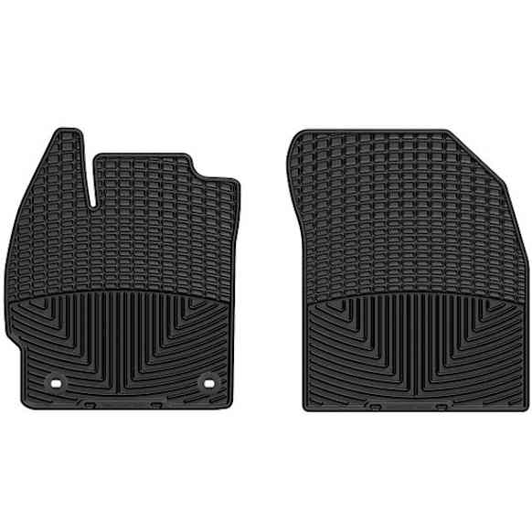 W271 Front Row All-weather Series Flat Floor Mat, Black Made of Rubberized Thermoplastic Elastomer