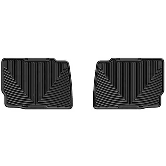 W313 Second Row All-weather Series Flat Floor Mat, Black Made of Rubberized Thermoplastic Elastomer