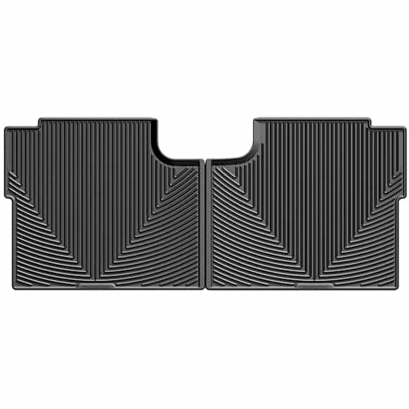 2016 Ford F-150 - All-weather Series, Black, Second Row, Flat Floor Mat, Crew Cab Pickup, Made of Rubberized Thermoplastic Elastomer