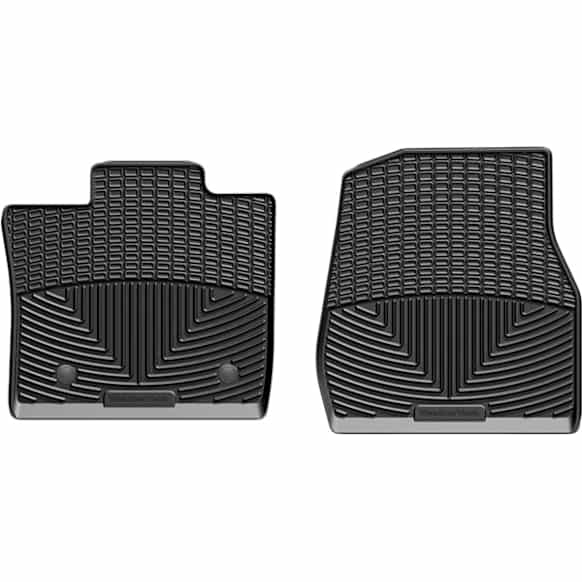 2018 Ford F-150 - All-weather Series, Black, Front Row, Molded Floor Liner, Standard Cab Pickup, Made of Rubberized Thermoplastic Elastomer