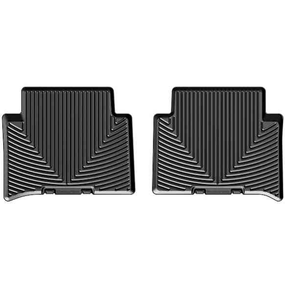 W349 Second Row All-weather Series Flat Floor Mat, Black Made of Rubberized Thermoplastic Elastomer