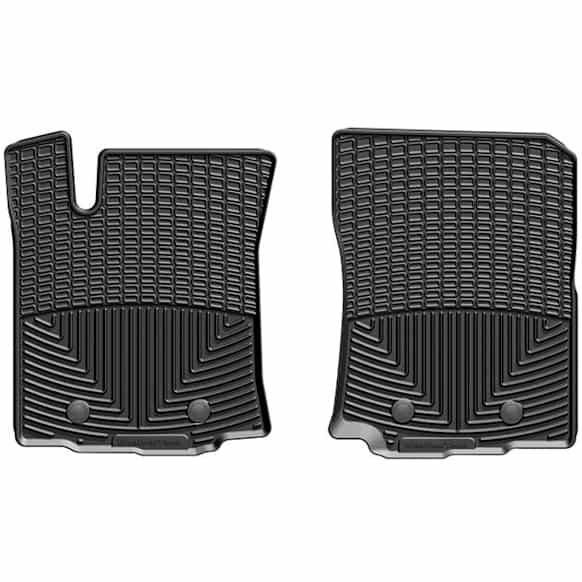 2020 Toyota Tacoma - All-weather Series, Black, Front Row, Flat Floor Mat, Extended Cab Pickup, Made of Rubberized Thermoplastic Elastomer