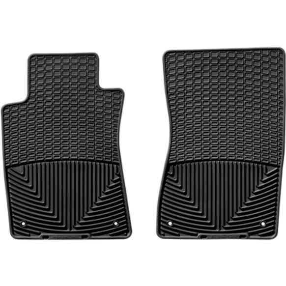 W37 Front Row All-weather Series Flat Floor Mat, Black Made of Rubberized Thermoplastic Elastomer