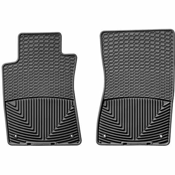 W37GR Front Row All-weather Series Flat Floor Mat, Gray Made of Rubberized Thermoplastic Elastomer