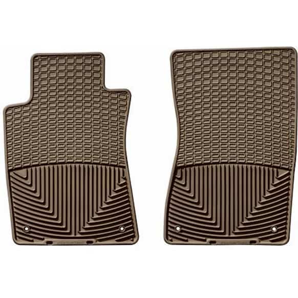 W37TN Front Row All-weather Series Flat Floor Mat, Tan Made of Rubberized Thermoplastic Elastomer