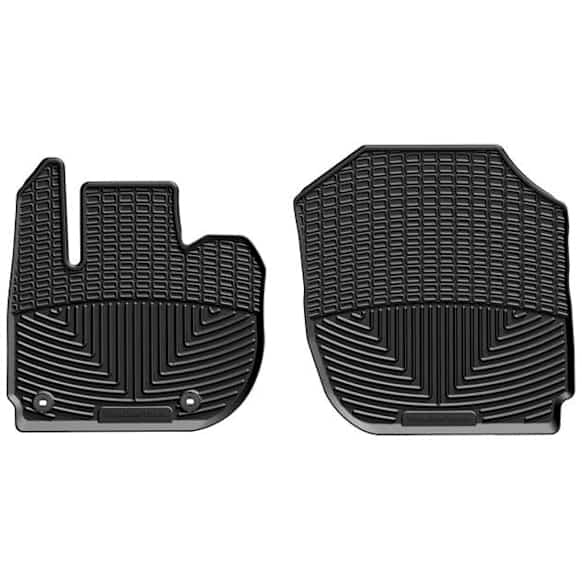 W392 Front Row All-weather Series Molded Floor Liner, Black Made of Rubberized Thermoplastic Elastomer