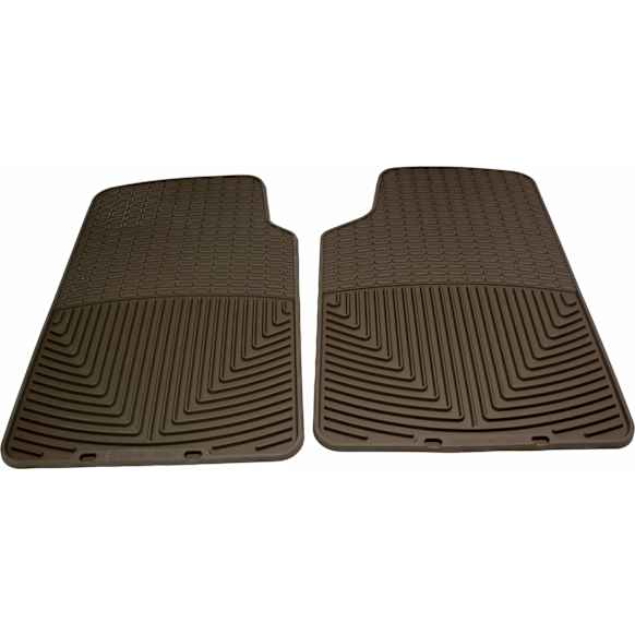W3TN Front Row All-weather Series Flat Floor Mat, Tan Made of Rubber