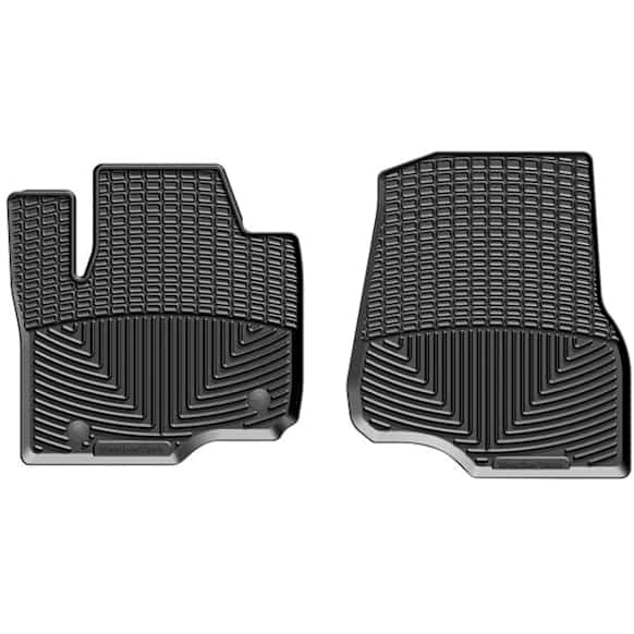 2019 Ford F-250 Super Duty - All-weather Series, Black, Front Row, Molded Floor Liner, Extended Cab Pickup, Made of Rubberized Thermoplastic Elastomer