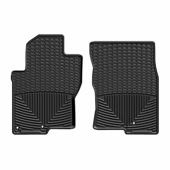 2010 Nissan Frontier - All-weather Series, Black, Front Row, Flat Floor Mat, Extended Cab Pickup, Made of Rubberized Thermoplastic Elastomer