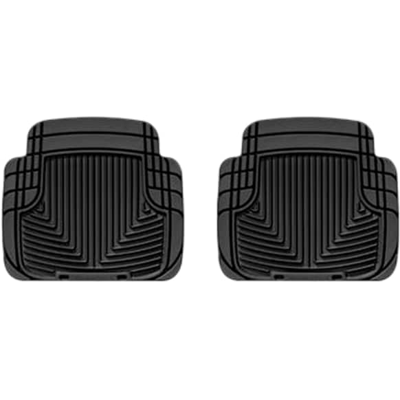 W50 Second Row All-weather Series Flat Floor Mat, Black Made of Rubberized Thermoplastic Elastomer