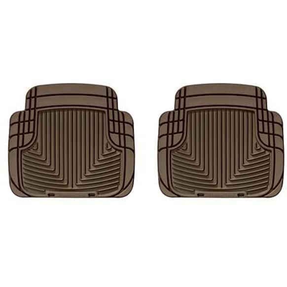 W50TN Rear All-weather Series Flat Floor Mat, Tan Made of Rubberized Thermoplastic Elastomer